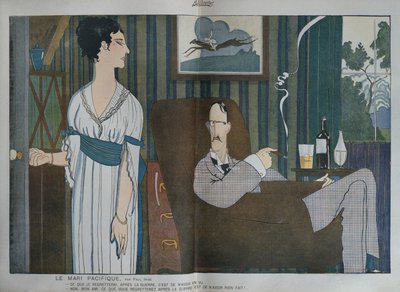 The pacifist husband, illustration from 